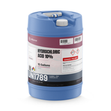 Hydrochloric Acid 10% Technical Grade in a 15-gallon blue plastic carboy from Alliance Chemical