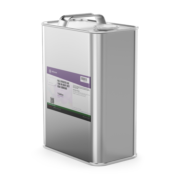 Full Synthetic SAE 75W-90 Heavy Duty Gear Lubricant in a 1-gallon metal can from Alliance Chemical