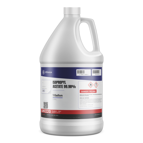 Isopropyl Acetate 99.98% Technical Grade in a 1-gallon plastic jug from Alliance Chemical