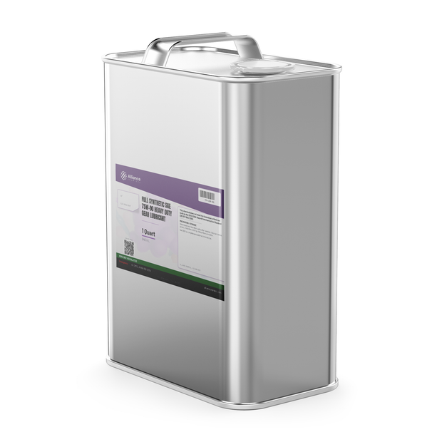 Full Synthetic SAE 75W-90 Heavy Duty Gear Lubricant in a 1-quart metal can by Alliance Chemical