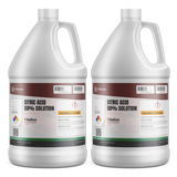 Citric Acid 50% Solution in two 1-gallon jugs from Alliance Chemical for equipment descaling and pH adjustment