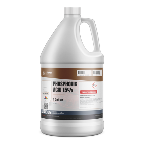 Phosphoric Acid 15% ACS Reagent Grade in a 1-gallon plastic jug, Alliance Chemical
