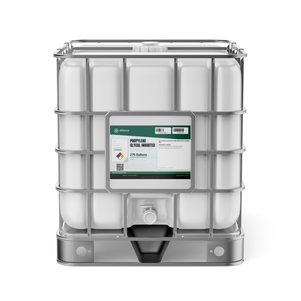 Inhibited Propylene Glycol ACS Grade in a 275-gallon IBC tote by Alliance Chemical