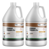 Hydrogen Peroxide 5% ACS Grade in two 1-gallon plastic jugs, Alliance Chemical for laboratory oxidation and titrations
