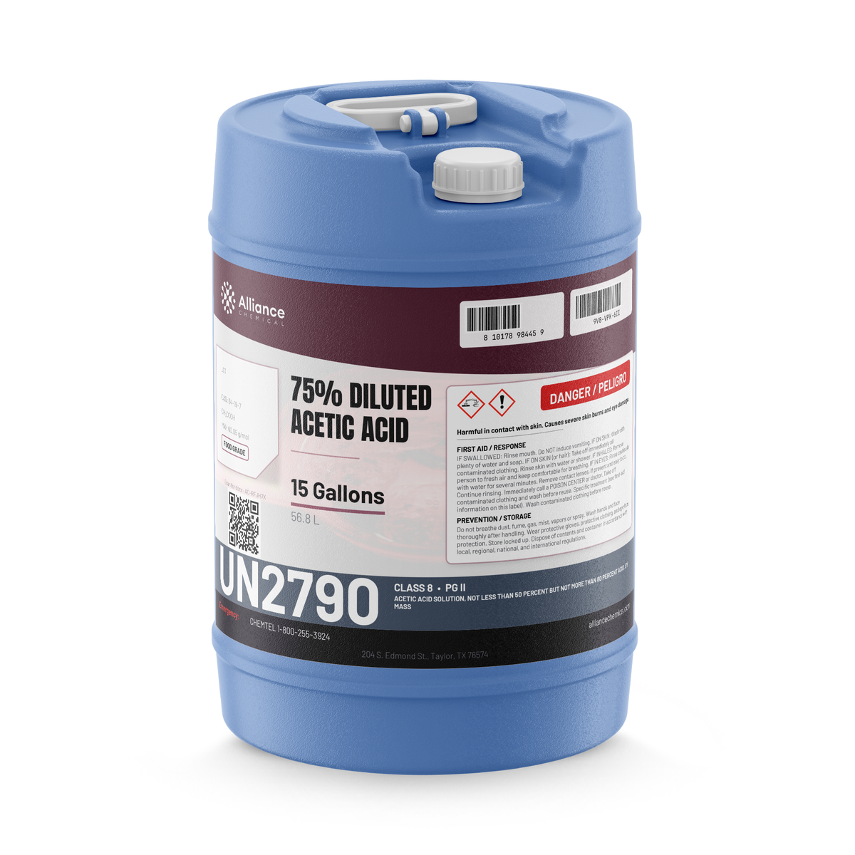 75% Diluted Acetic Acid Food Grade