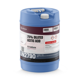 75% Diluted Acetic Acid Food Grade in a blue 15-gallon carboy, Alliance Chemical
