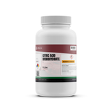 Citric acid monohydrate ACS reagent grade in a 5-lb white plastic bottle from Alliance Chemical