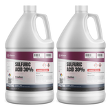 Sulfuric Acid 30% Technical Grade, two 1-gallon plastic jugs, Alliance Chemical for wastewater treatment and metal pickling