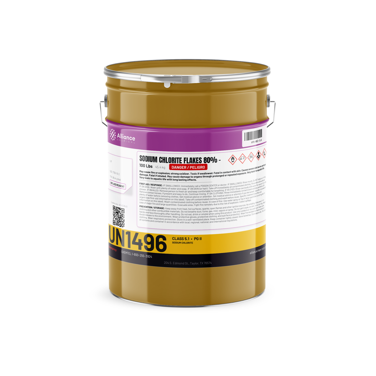 Sodium Chlorite Flakes 80% ACS Grade