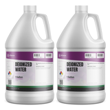 Technical grade deionized water in two 1-gallon jugs from Alliance Chemical for lab testing and component cleaning