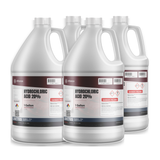 Hydrochloric Acid 20% ACS Reagent Grade in four 1-gallon plastic jugs from Alliance Chemical