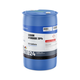 Sodium Hydroxide 20% Technical Grade in a 55-gallon blue plastic drum for water treatment, Alliance Chemical