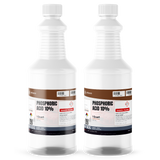 Phosphoric Acid 10% Food Grade in two 1-quart plastic bottles, Alliance Chemical