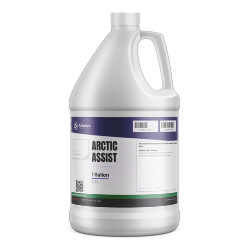 Arctic Assist Technical Grade in a 1-gallon white plastic jug for HVAC systems, Alliance Chemical