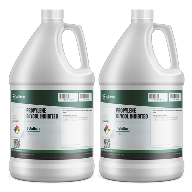 Propylene Glycol Inhibited ACS Grade in two 1-gallon plastic jugs, Alliance Chemical
