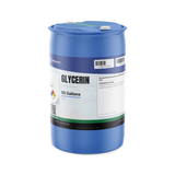 Glycerin Technical Grade liquid in a 55-gallon blue plastic drum from Alliance Chemical