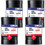 Ethyl Acetate Technical Grade in four 55-gallon drums from Alliance Chemical for industrial coatings and adhesives