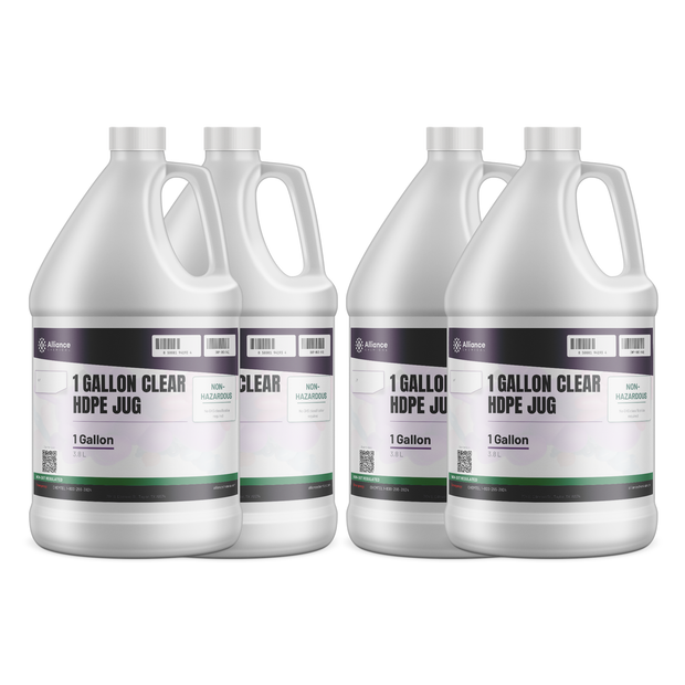 1 Gallon Clear HDPE Jug