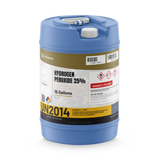 Hydrogen Peroxide 25% Technical Grade in a 15-gallon carboy from Alliance Chemical for industrial wastewater treatment