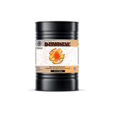 One 55-gallon steel drum of Alliance Chemical D-Limonene 94% Food Grade with a product label.