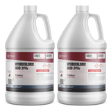 Hydrochloric Acid 31% Technical Grade in two 1-gallon jugs from Alliance Chemical for steel pickling and pH adjustment