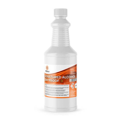Denatured Alcohol 200 Proof 3A in a 1 gallon bottle — high-purity industrial solvent and chemical intermediate