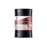 55-gallon black drum of Alliance Chemical 200-proof 3C denatured alcohol with NFPA diamond, flammable/health, and red label