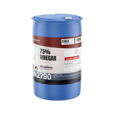 75% Vinegar ACS Grade - 55 Gallon Drum