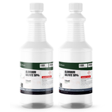 Aluminum Sulfate 50% Technical Grade in two 1-quart plastic bottles for water treatment, Alliance Chemical