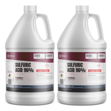Sulfuric Acid 96% ACS Reagent Grade in two 1-gallon plastic jugs, Alliance Chemical for metal pickling and scale removal