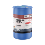 Hydrochloric Acid 20% Technical Grade in a 55-gallon blue drum for metal finishing, Alliance Chemical