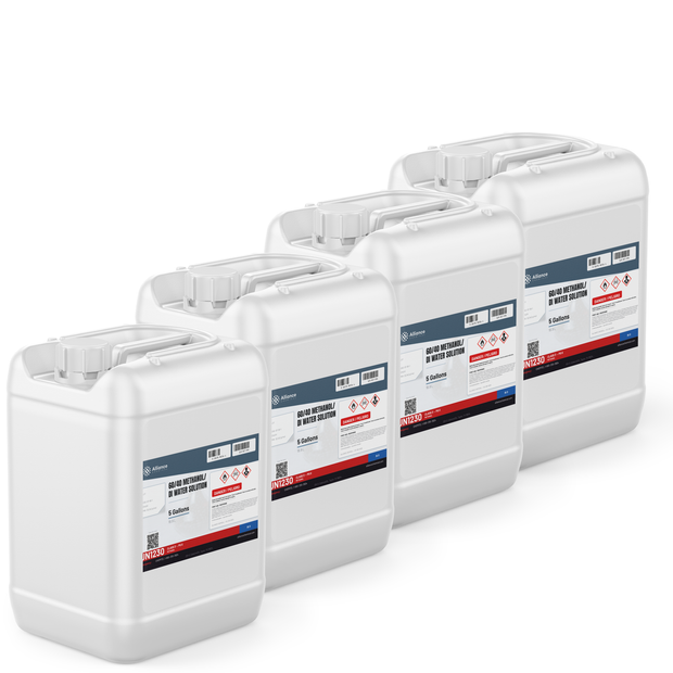 60/40 Methanol/DI Water Solution Technical Grade in four 5-gallon pails, Alliance Chemical