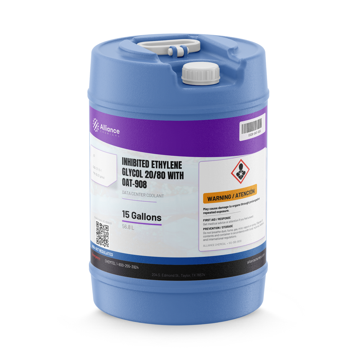 Inhibited Ethylene Glycol 20/80 with OAT-908 — Data Center Coolant