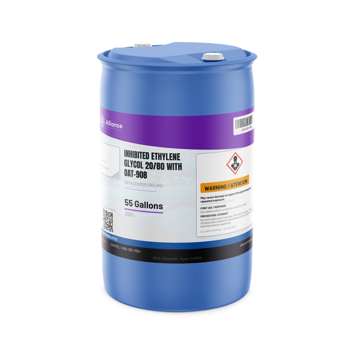 Inhibited Ethylene Glycol 20/80 with OAT-908 — Data Center Coolant