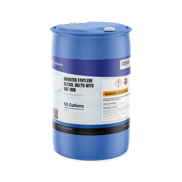 Inhibited Ethylene Glycol 30/70 with OAT-908 — Data Center Coolant