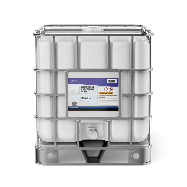 Inhibited Ethylene Glycol 35/65 in a 275-gallon IBC tote from Alliance Chemical for data center cooling