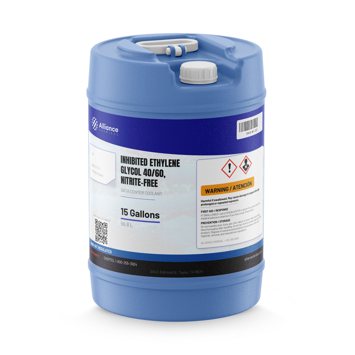 Inhibited Ethylene Glycol 40/60, Nitrite-Free — Data Center Coolant