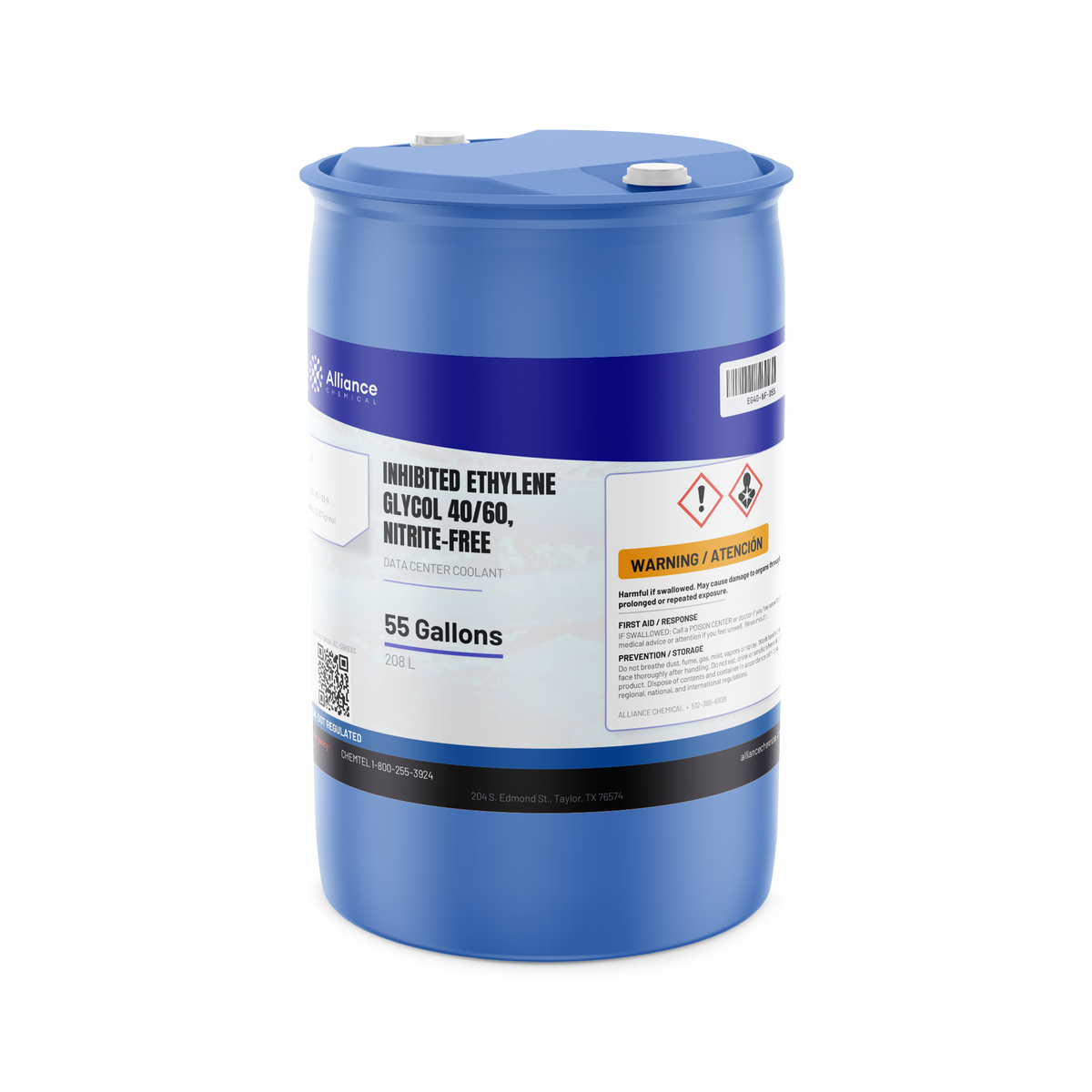 Inhibited Ethylene Glycol 40/60, Nitrite-Free — Data Center Coolant