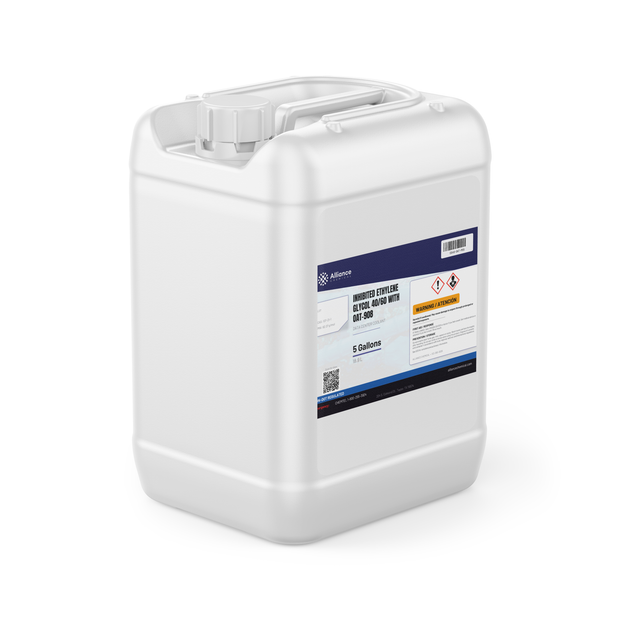 Inhibited Ethylene Glycol 40/60 data center coolant in a 5-gallon jerry can from Alliance Chemical