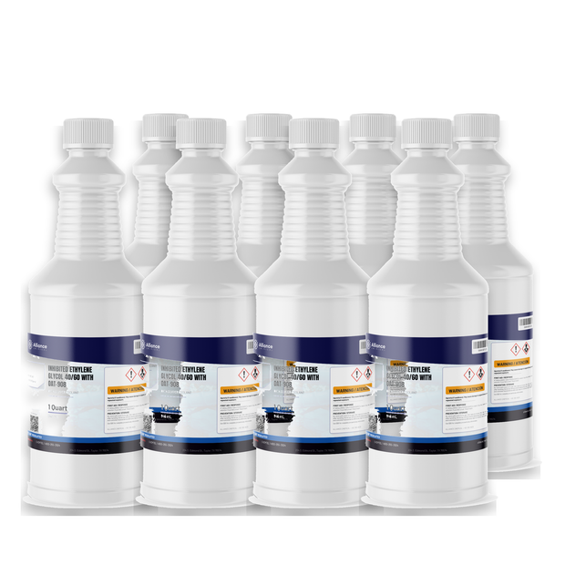 Inhibited Ethylene Glycol 40/60 case of eight 1-quart bottles, Alliance Chemical for data center cooling