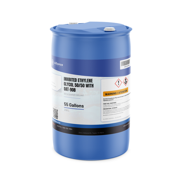 Inhibited Ethylene Glycol 50/50 with OAT-908 — Data Center Coolant