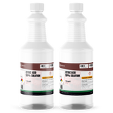 Citric Acid 50% Solution, two 1-quart plastic bottles, Alliance Chemical for boiler and cooling tower descaling