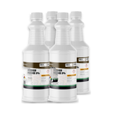 Hydrogen Peroxide 6% Technical Grade in four 1-quart white plastic bottles from Alliance Chemical