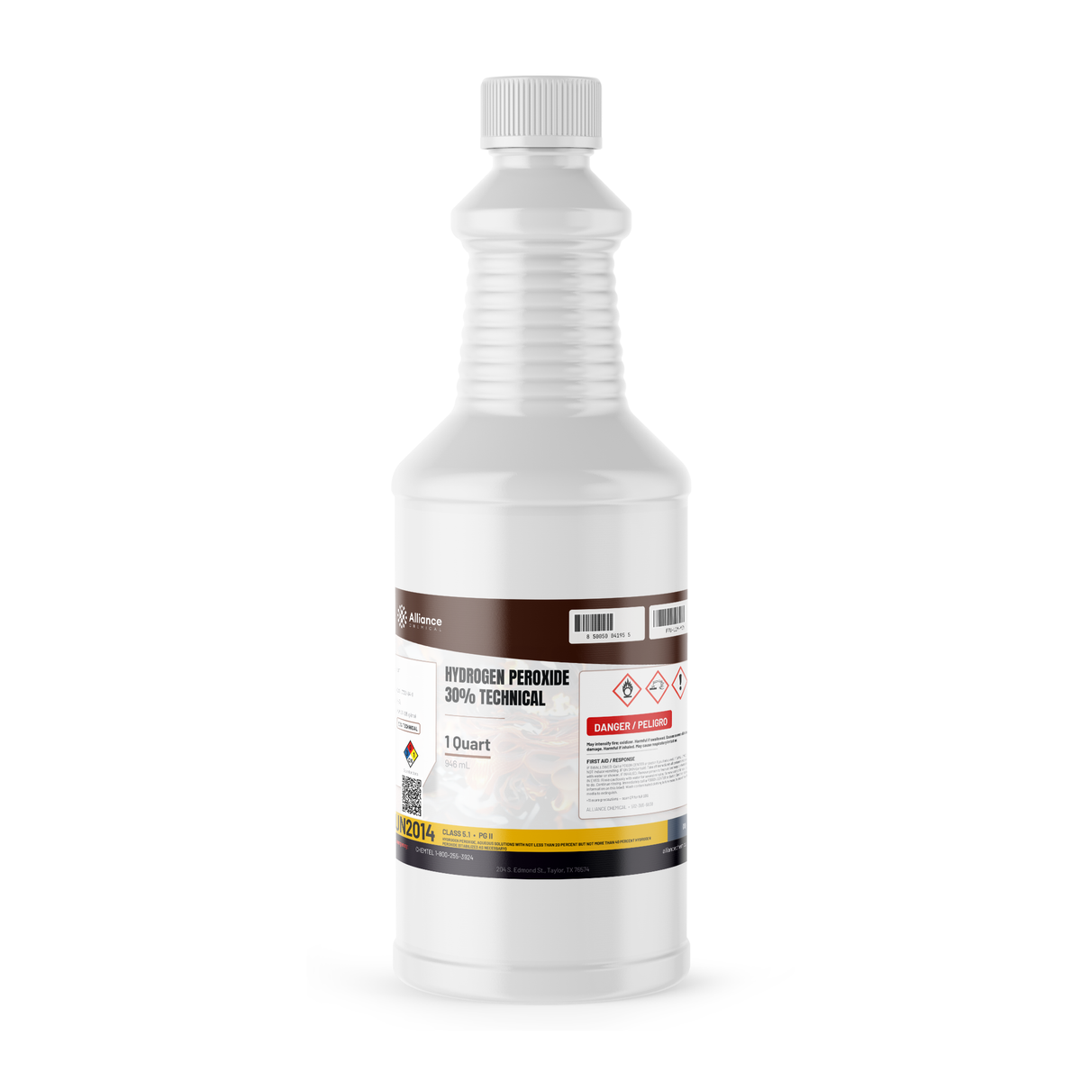 Hydrogen Peroxide 30% Technical Grade 1-quart plastic bottle from Alliance Chemical