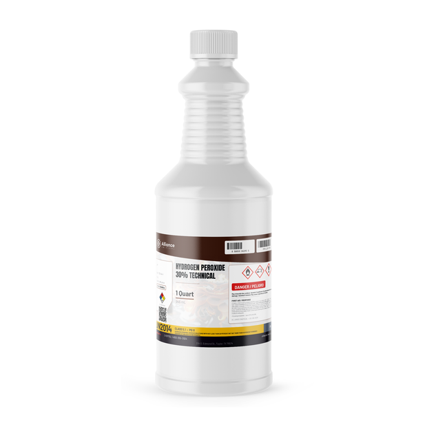 Hydrogen Peroxide 30% Technical Grade 1-quart plastic bottle from Alliance Chemical