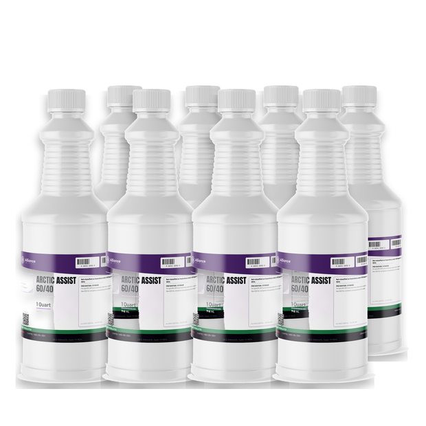 Arctic Assist 60/40 Technical Grade in eight 1-quart plastic bottles, Alliance Chemical