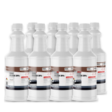 Ferric Chloride 20% Technical Grade in eight 1-quart plastic bottles from Alliance Chemical for water treatment and metal etching