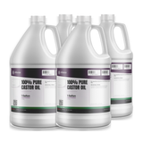 100% pure technical grade castor oil in a case of four 1-gallon plastic jugs from Alliance Chemical