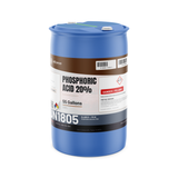 Phosphoric Acid 20% Technical Grade in a blue 55-gallon closed-head drum, Alliance Chemical