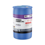 Ammonium Hydroxide 29% Technical Grade in a blue 55-gallon plastic drum from Alliance Chemical